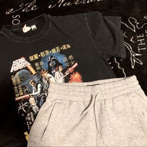 H&M grey sweat shorts!
